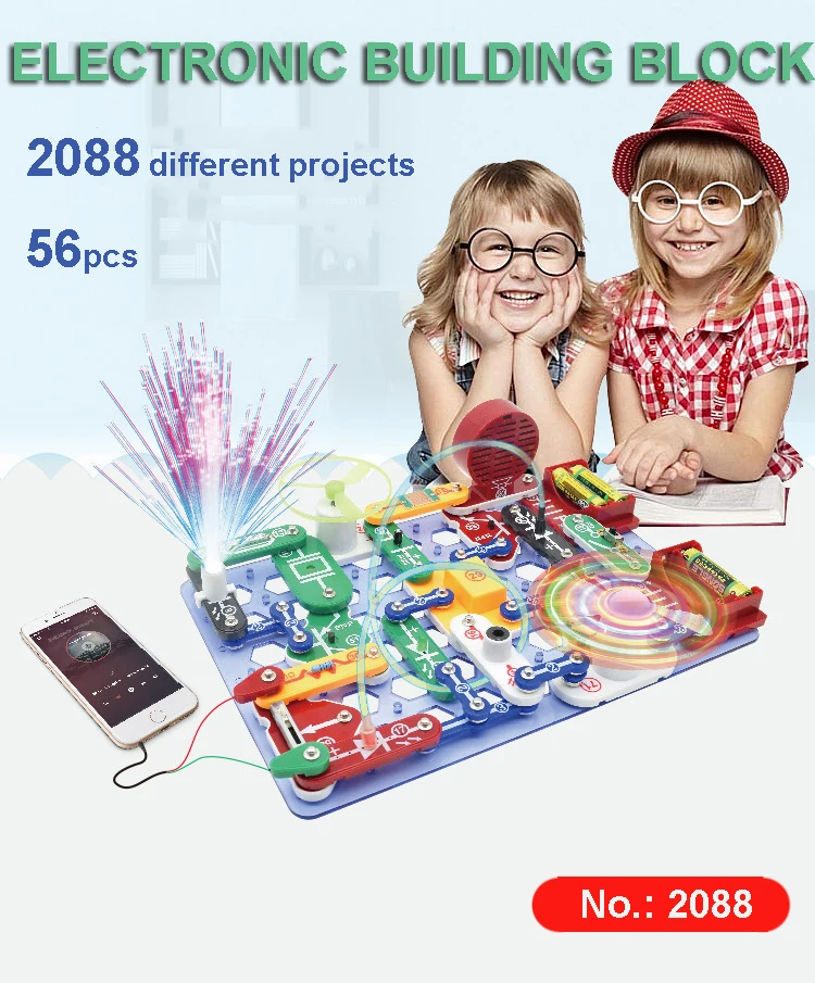 Электронные блоки наборы для самостоятельной сборки строительные науки игрушки