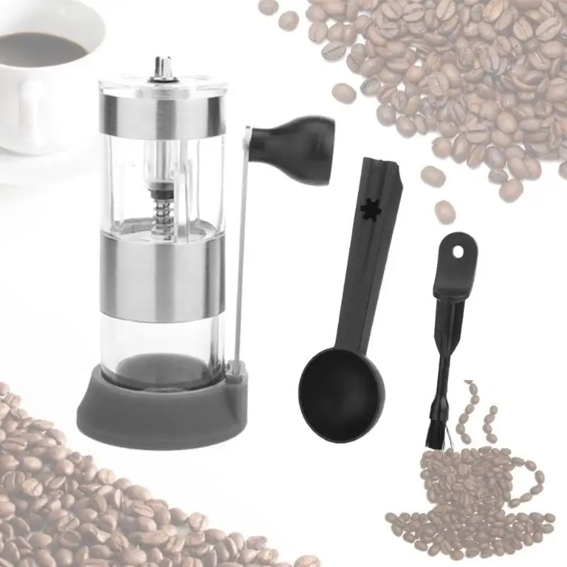 

Stainless Steel Manual Coffee Grinder Adjustable Ceramic Burr Coffee Beans Grinding Machine Coffee Mill Grinder Tools