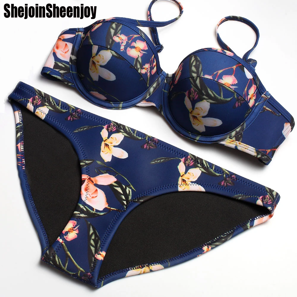 New Print Push Up Bikini 2017-2018 Women Swimsuit ...