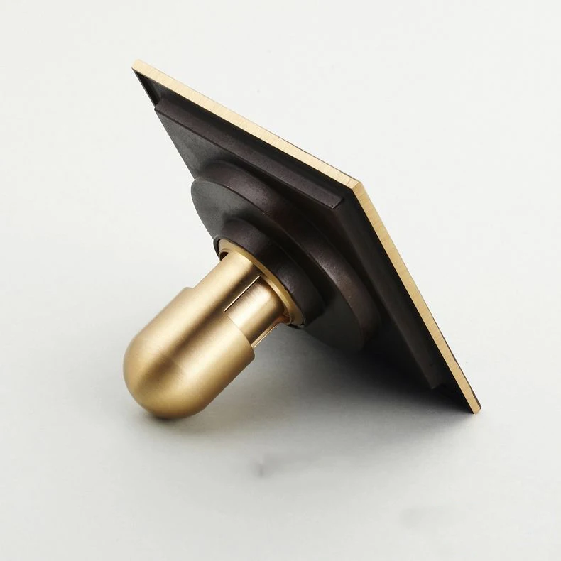 Drains 12*12cm Antique Bronze Finish Fashion Design Euro Square Floor Drain Shower Drain Brass Bathroom Furniture HJ-8702S