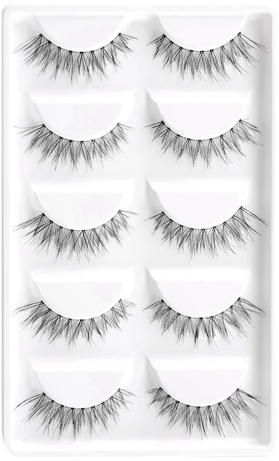 CLO05-02 CLOTHOBEAUTY 5 пар накладных ресниц, тонкие накладные ресницы для наращивания ручной работы, натуральные мягкие невидимые ресницы, длинный толстый многоразовый макияж - Цвет: CLO05-02
