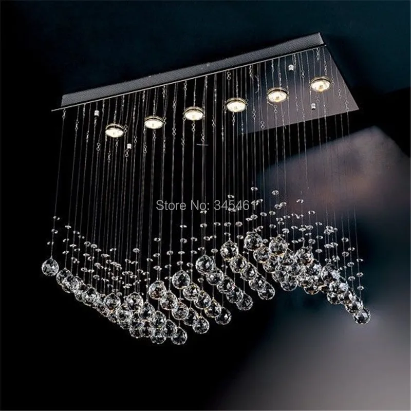 Contemporary Most Popular Crystal Chandeliers Crystal Wave Chandelier