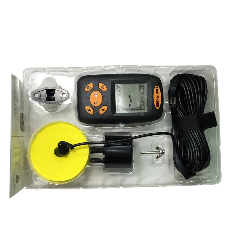 المحمولة سونار السمك مكتشف العمق أسلم fishfinder إنذار 0.6-100 متر الصيد أداة ل هواة أو الصيادين