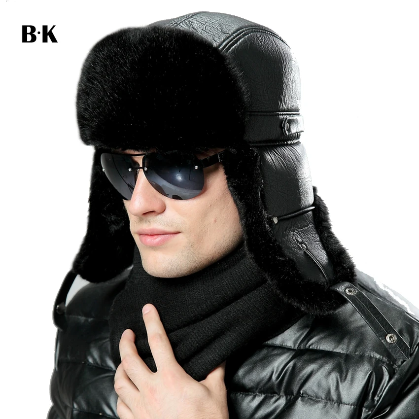 Winter Bomber Hats Earflap Russian 