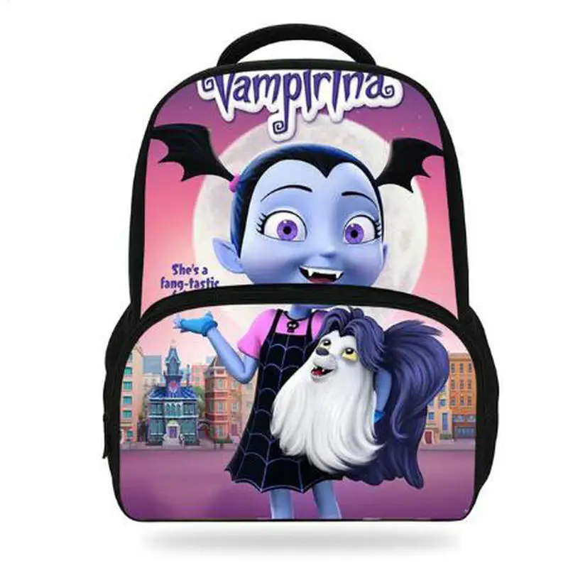 16 дюймов Новый Популярный мультфильм Vampirina Печать школьный рюкзак для детей повседневная школьная сумка для детей мальчики девочки