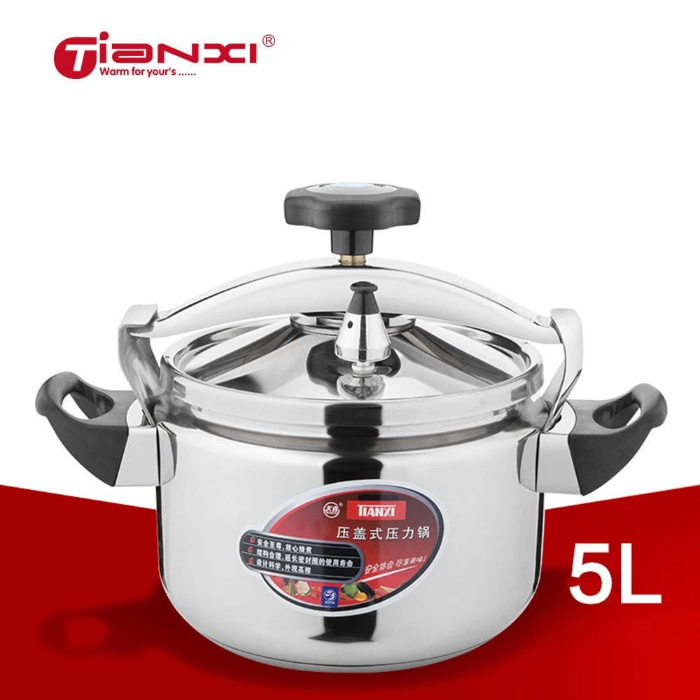 

5L Pressure Cookers Explosion-proof Induction Cooker Gas Cooker Universal Multi-Purpose Aluminum Pressure Cooker Steam Stew Pot