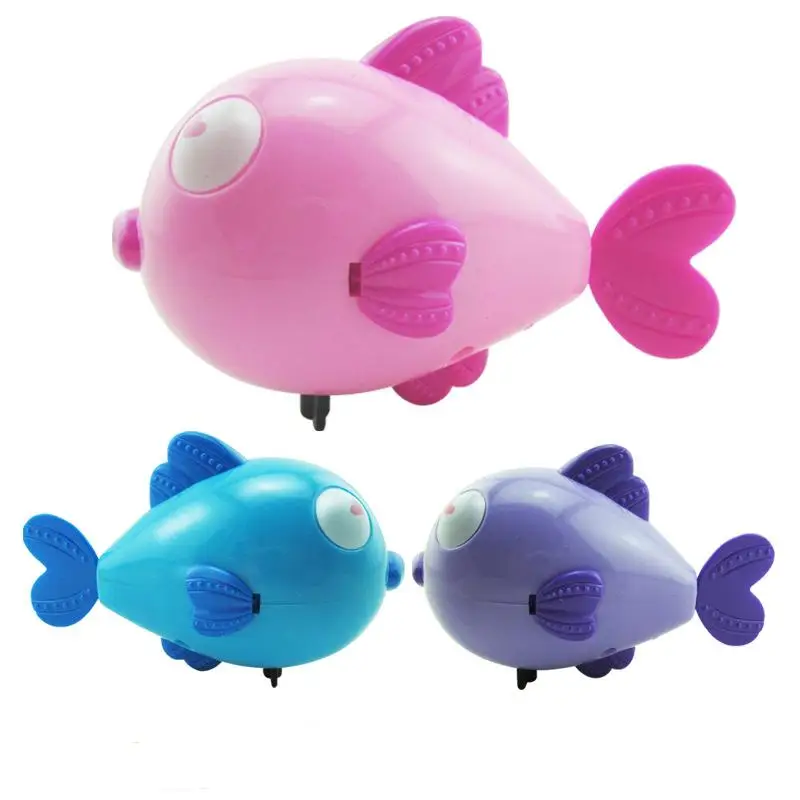 Lucu Kartun Lucu Bayi Mandi Mainan Renang Hewan Ikan Jarum Jam