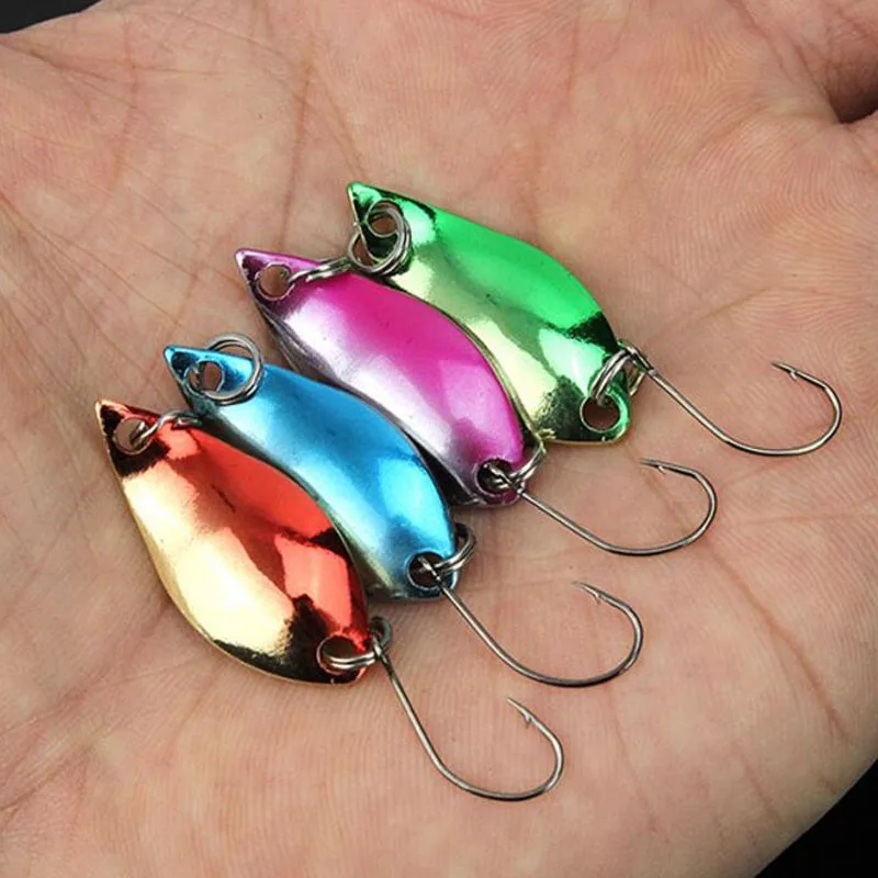 Free Shipping Mini Trout Fishing Spoon 2.5g 3cm 6 Colors 6pcs/lot Bass Lures | Спорт и развлечения