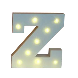 AIMA белый деревянный декоративный светильник с буквенным принтом для свадебной вечеринки светодиодный светильник с орфографией(S T U V W X Y Z) 15*13*3 см