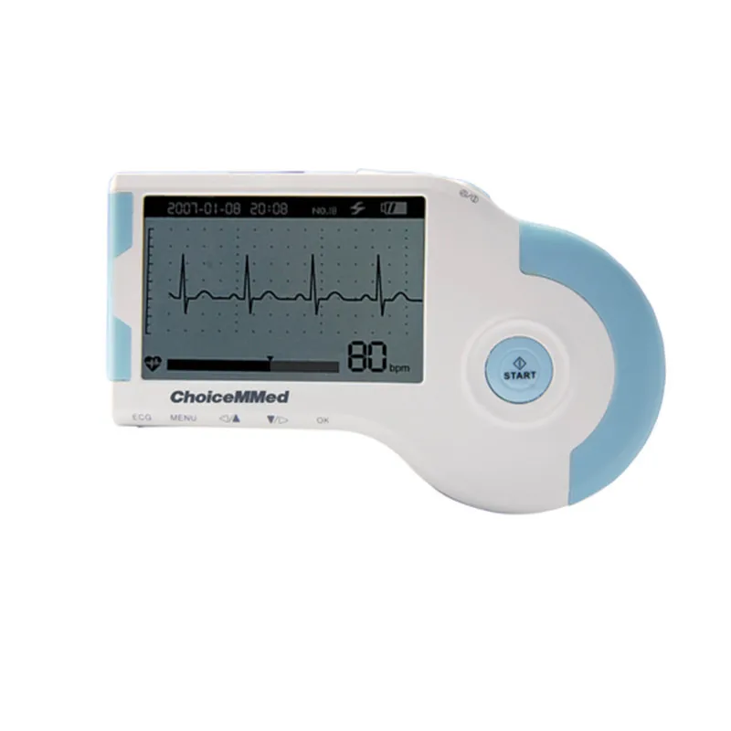 10pcs Portable ECG Monitor Handheld EKG Heart Rate Heartbeat Detector