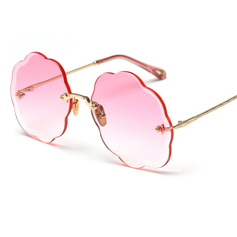 Новые бескаркасные облачные солнцезащитные очки Обрезка солнцезащитные очки трендовые мужские и женские солнечные очки UV400 witih box FML