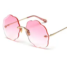 Новые бескаркасные облачные солнцезащитные очки Обрезка солнцезащитные очки трендовые мужские и женские солнечные очки UV400 witih box FML