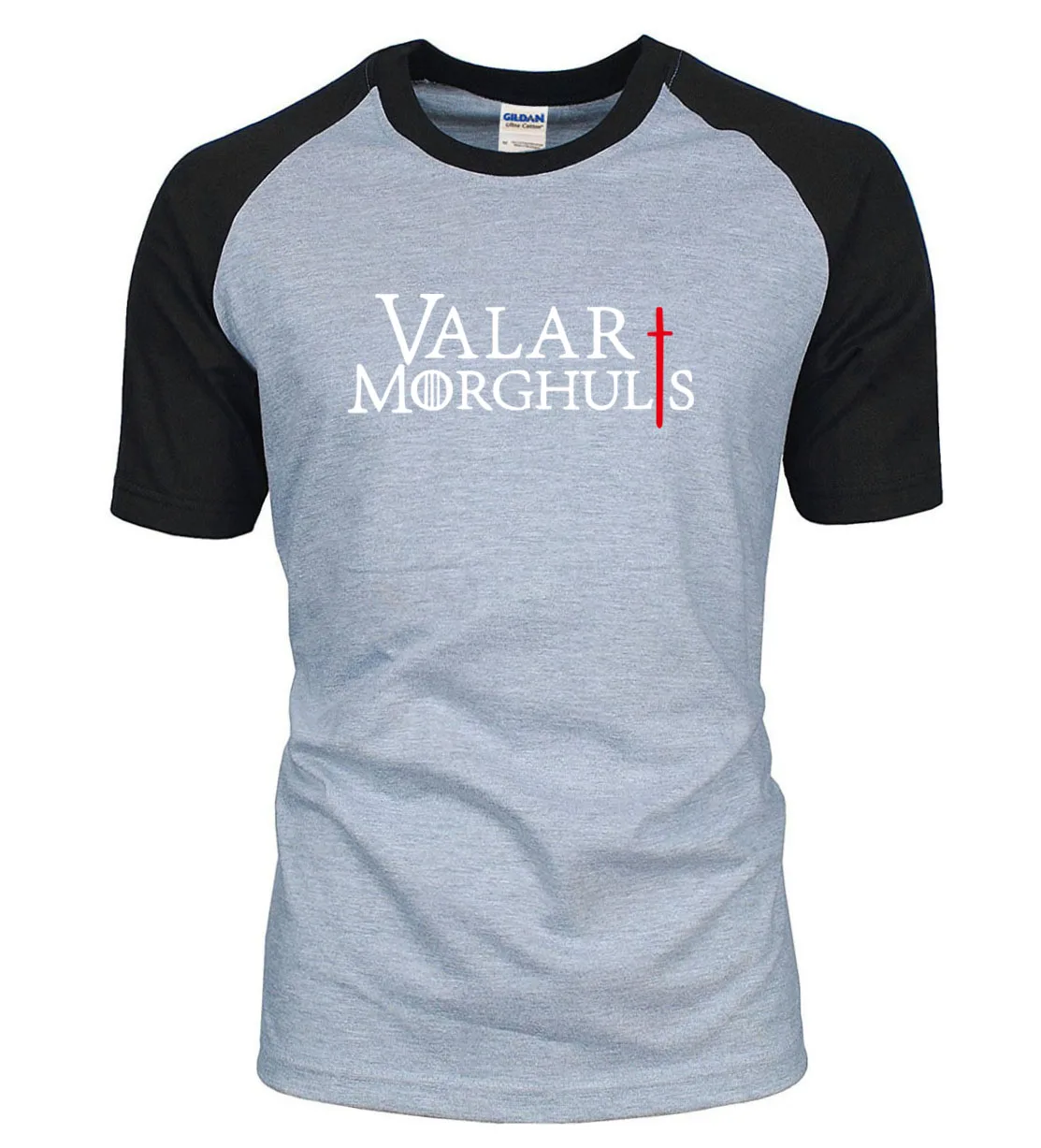 

Game Of Thrones T Shirt Arya Stark Valar Morghulis letters print 2019 new summer 100% cotton raglan men t shirts gift for fans