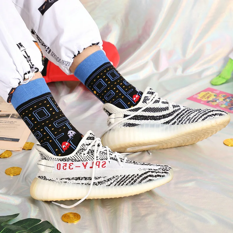Neue-Baumwolle-m-nner-frauen-Crew-Socken-Lustige-Harajuku-Nette-Neuheit-Cartoon-sloth-Super-Mario-Weihnachten(4)