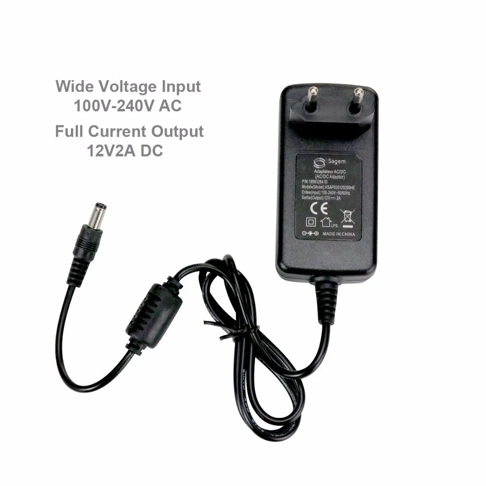BFMore CCTV система ЕС адаптер питания DC12V2A Выход IP камера DVR NVR видеонаблюдение
