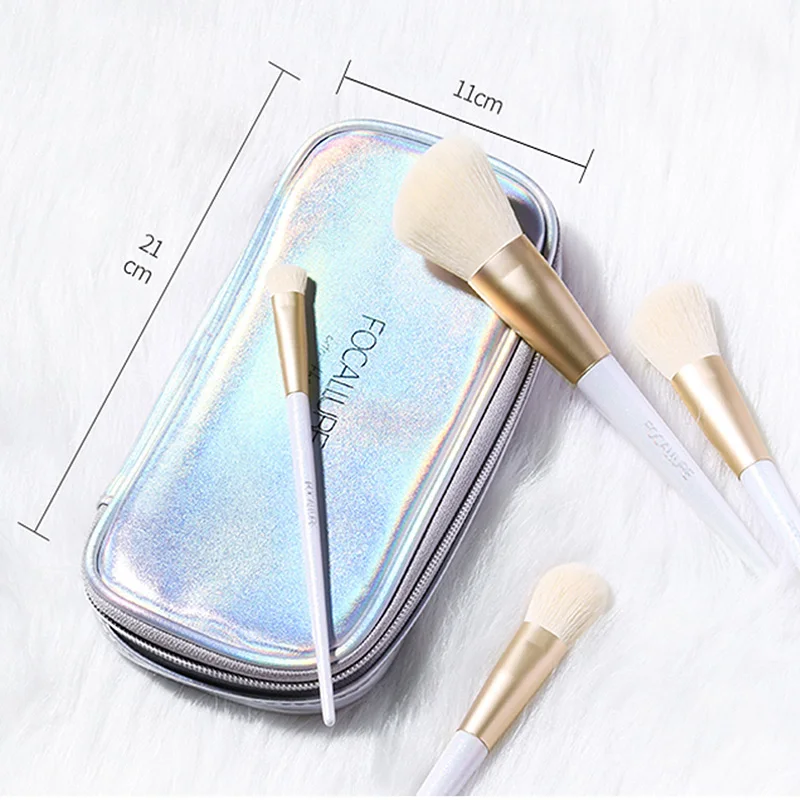 Online FOCALLURE 12PCS Makeup Brushes set Snow elf professional suitable for Eyeshadow foundation powder Luxury Makeup Brush Set Tools