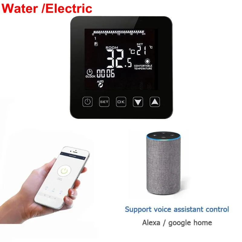 Universal WiFi Alexa Temperature Regulator Heating Thermostat Digital LCD Touch Screen Temperature Controller Thermoregulator Universal WiFi Alexa Temperature Regulator Heating Thermostat Digital LCD Touch Screen Temperature Controller Thermoregulator