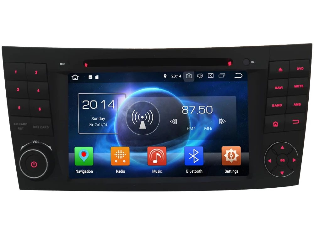 Discount KLYDE 4G Android 8 Octa Core 4GB+32GB Car DVD Player For Mercedes-Ben E-Class W211 E200 E240 E280 E300 E350 E400 E420 E500 E55 0