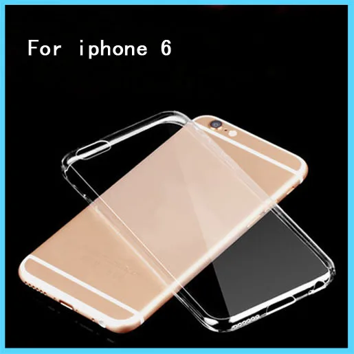 

10Pcs/lot Transparent Soft TPU Case Cover for Iphone 6G 4.7 Inch Ultrathin Transparent Case Phone Shell Cover Protector