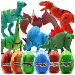 Яйцо динозавра превратить модель игрушечные лошадки Парк Юрского периода Дракон тираннозавр одной продажи фигурку зверушки в подарок для