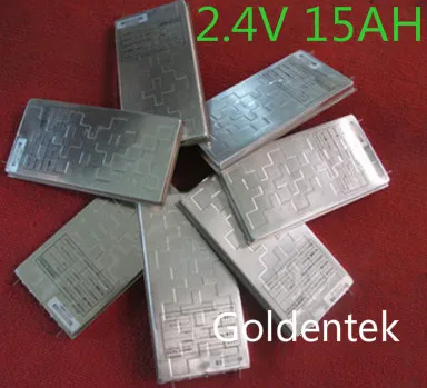 LTO независимая Одиночная батарея 15AH литиевая батарея 2,4 V 15AH LTO батарея для DIY 12V 24V 48V резервного питания электромобиля