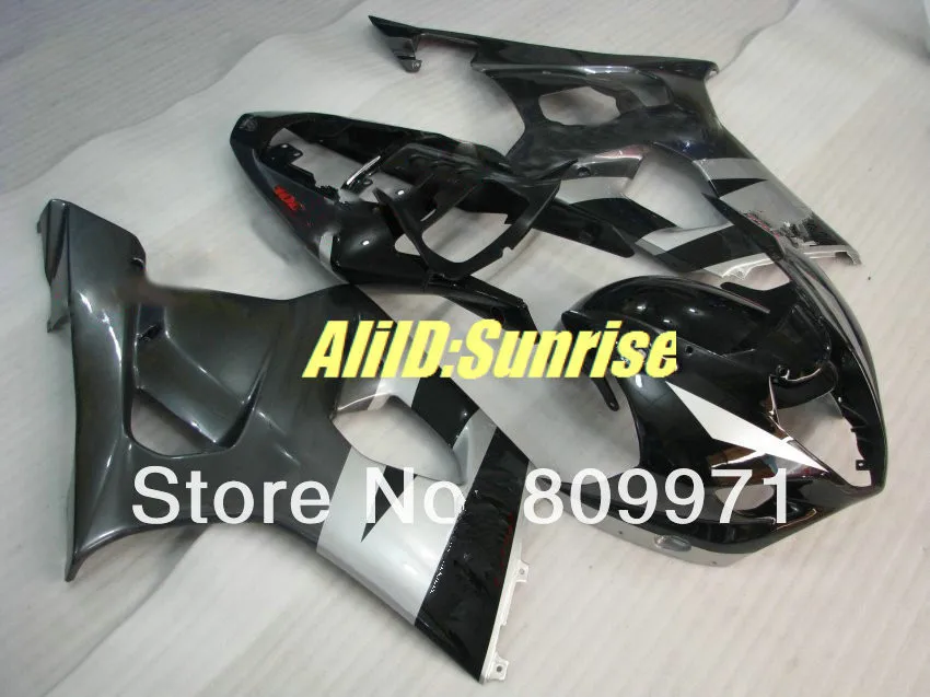 

ABS silver blackFairing kit for SUZUKI GSXR1000 2003 2004 GSX-R1000 GSXR1000 K3 03 04 Injection mold Fairings set+gifts