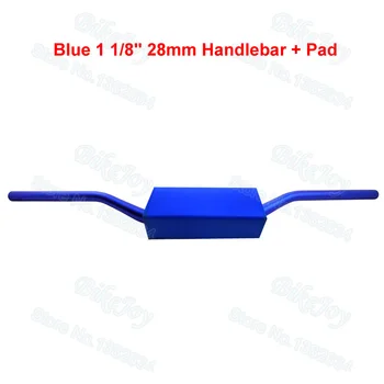 

Aluminum 6061 Alloy Fat Bar Handlebar 28mm Blue 1 1/8" W Bar Pad for Pit Dirt Bike ATV Quad Buggy Go Kart Motorcycle Motor Moped