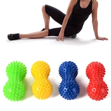 Шарик из ПВХ в форме арахиса мяч для занятий йогой, фитнесом точечный массаж высокой плотности Легкий Корпус фасции упражнения снимают боль