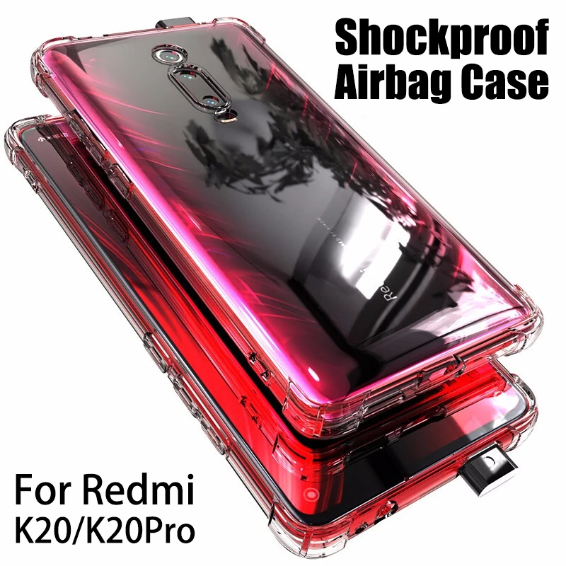 

Shockproof Phone Case For Xiaomi Mi 9T Mi 9T Pro Case Redmi k20 20 pro Airbag Anti-knock Clear Back Cover for Redmi K20 Pro Case