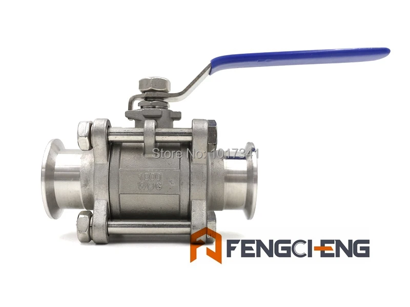 

Sanitary 1.5" TC 3 Piece Ball Valve, Heavy Duty Ball valve, 3A, Beer Hardware