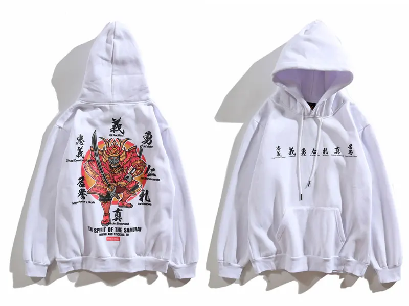 Japanese Samurai Printed Fleece Hoodies 6