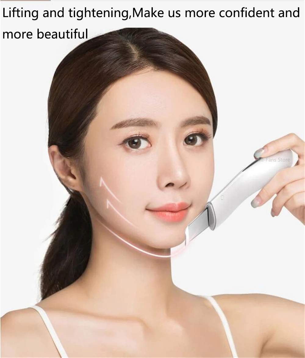 Xiaomi Wellskins Professional Ultrasonic Facial Skin Scrubber Deep Face Cleaning Blackhead remove Rechargeable Beauty Instrument (6)