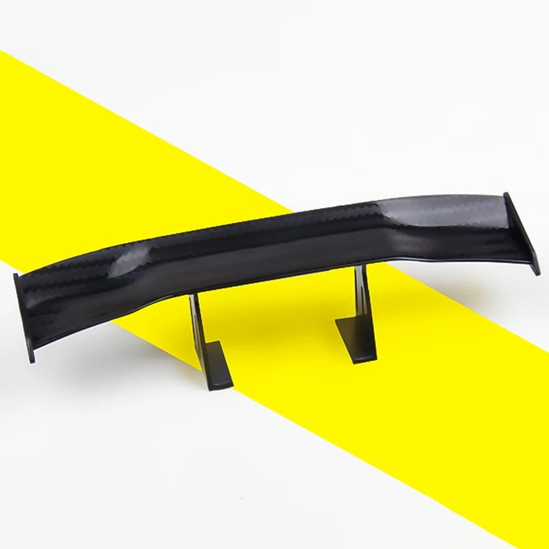 17cm Model Carbon Fiber twill Look GT Tiny Mini Rear Wing Spoiler Decoration New