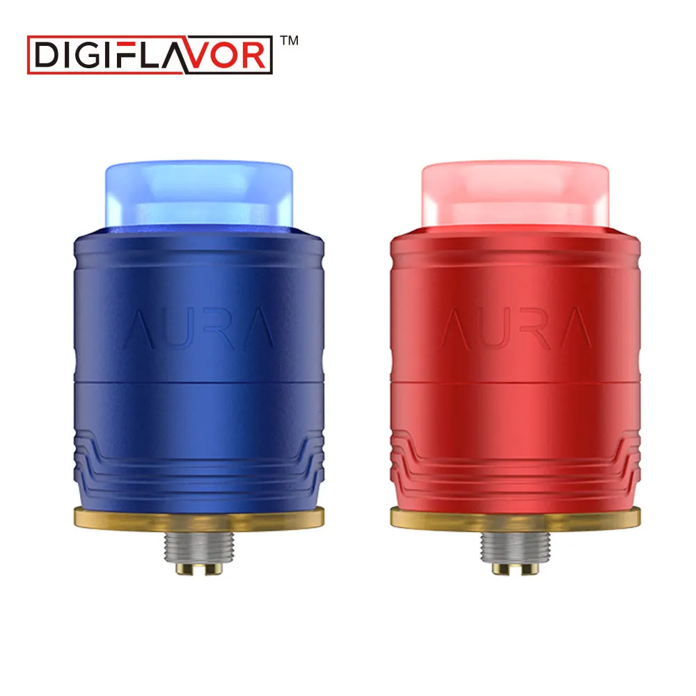 

Digiflavor Aura RDA Add New Color Rebuildable Atomizer with 1.5ml Capacity e-Cigarette for Mech MOD Huge Clouds