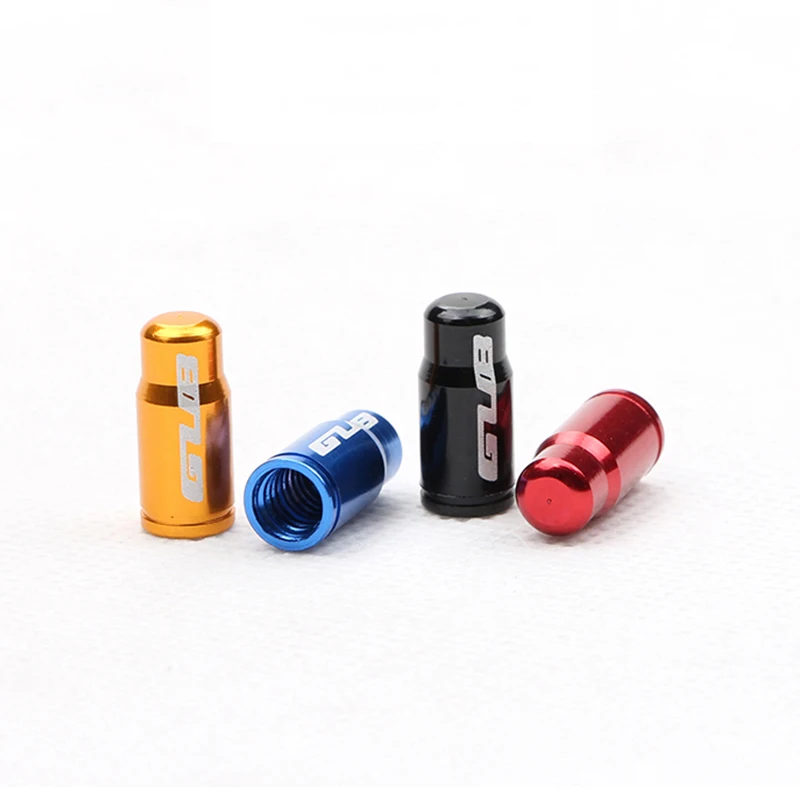 

GUB 2pcs Bicycle Presta Valve Caps Aluminum Alloy Tyre Dustproof MTB Road Bike Valve Caps Tire Covered 4 Colors French Valve Cap