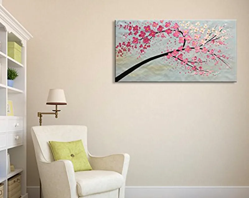 Home-Decor-Wall-Art-Pictures-Hand-painted-Abstract-Flower-Oil-Paintings-on-Canvas-Large-Knife-Acrylic (3)