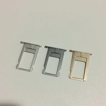 

500Pcs by DHL Original Nano Sim Card Slot Tray Holder Bracket for iPhone 6 Plus Gold Silver Gray Replacement Parts