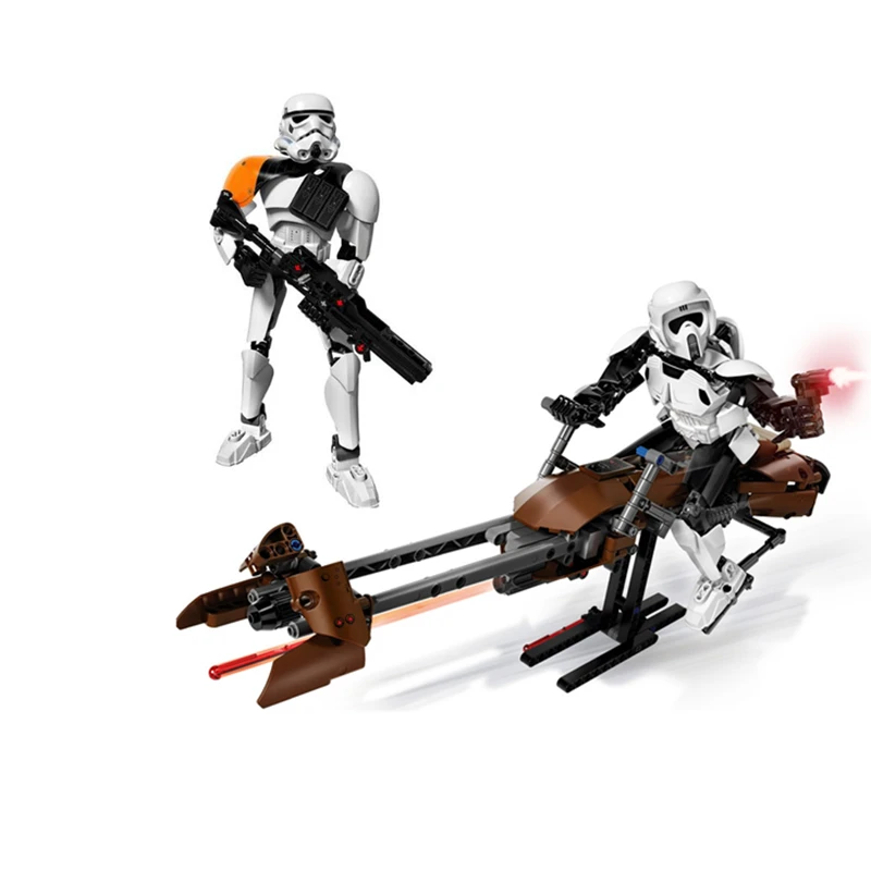 lego scout trooper and speeder bike