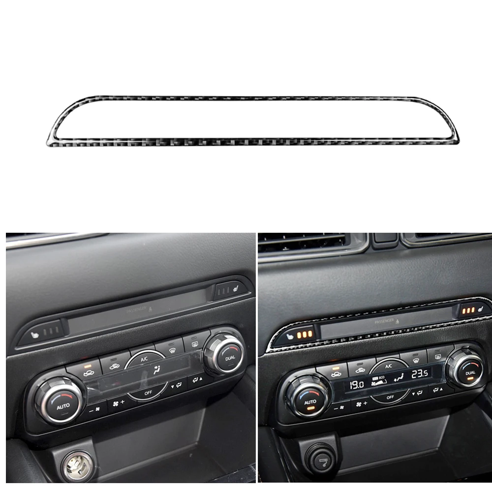 

Консоль переключения передач из углеродного волокна, верхняя Декоративная полоса, отделка, наклейка для Mazda CX-5 17-18