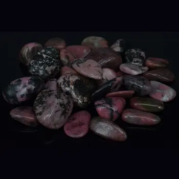 

Natural Pink Black Rhodonite Crystal Gem Stone Freeform Tumbled Stones Feng Shui Chakra Healing Reiki Stone