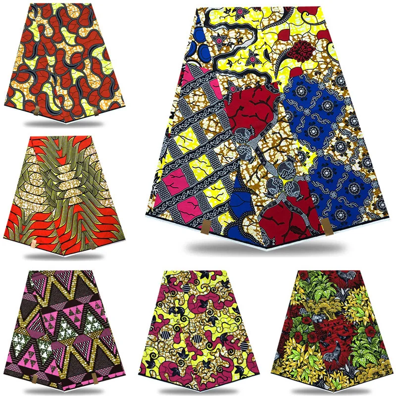 

2019 New Wax Hollandais African Hollandais Real Dutch Wax Veritable Wax Hollandais For Patchwork Sewing!Wholesale price! XYS342