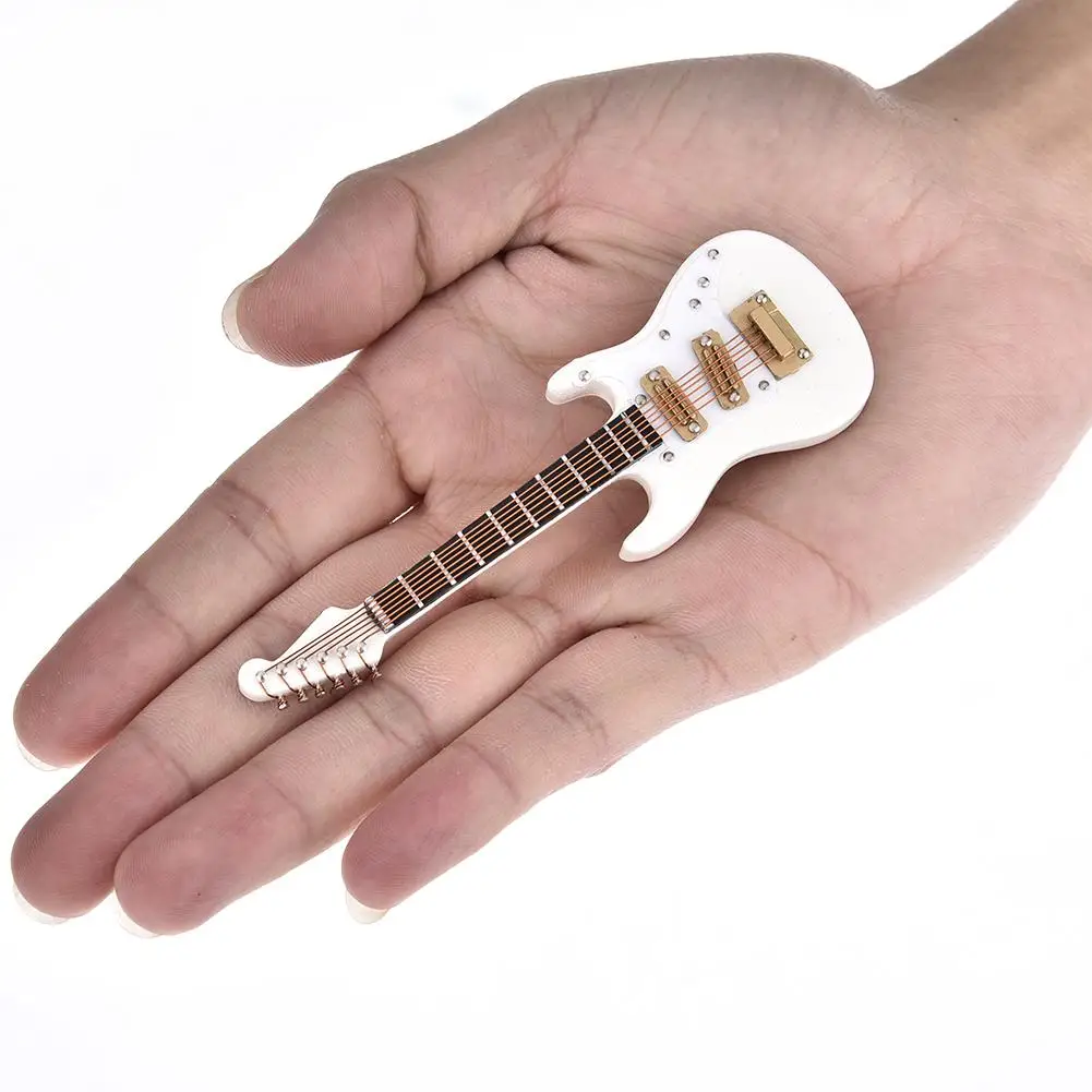 10 cm Mini Guitarra Eléctrica modelo de Guitarra miniatura modelo Guitarra colección ornamentos decorativos modelo de regalo con soporte 10 cm Mini Guitarra Eléctrica modelo de Guitarra miniatura modelo Guitarra colección ornamentos decorativos modelo de regalo con soporte