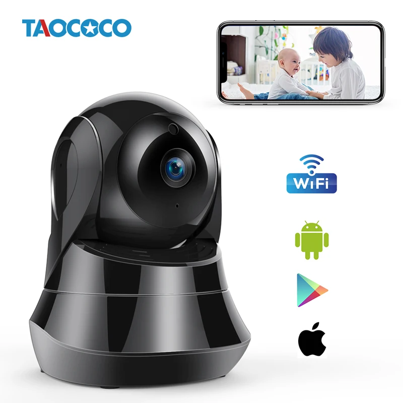 

TAOCOCO Wireless IP Camera Home Security IP Camera WiFi Baby Monitor Two Way Audio 720P Surveillance CCTV Camera IR Night Vision