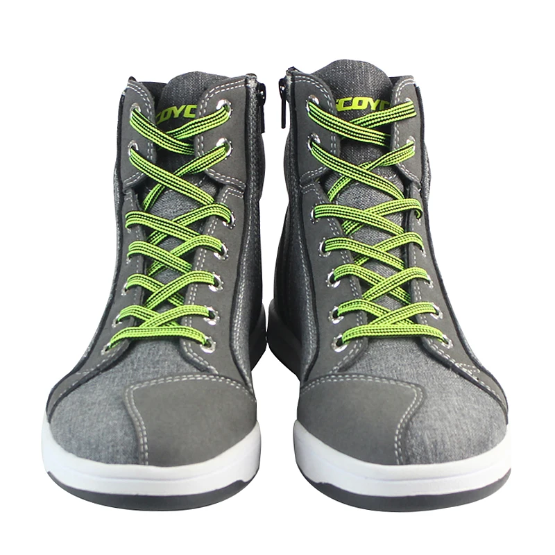 SCOYCO Motorcycle Shoes Anti-skip Breathable Shockproof Protective Touring Casual High Ankle MBX/MTB/ATV Riding Boots MT016