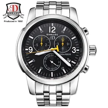 Watches Men Luxury Brand BINKADA Automatic Mechanical Watch Waterproof Perpetual Calendar Leather Wristwatch relogio masculino