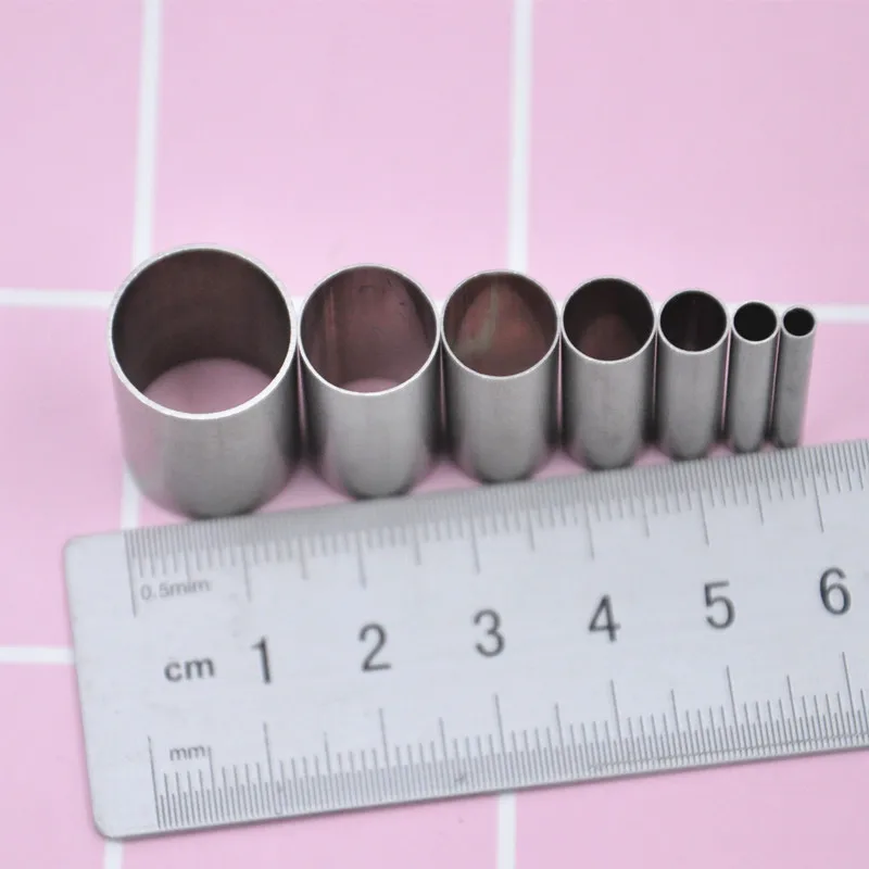 3mm-16mm Stainless Steel Mini Round Clay Cutter DIY Ceramica Pottery Fimo Polymer Clay Klei Mandala Dotting Tools 7PCS/LOT