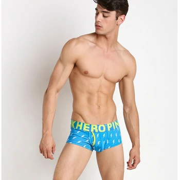

Fashion Printed Cotton Men's Short Flat-Angled Underwear Mr. Comfortable Sports Underwear Innerwear Briefs