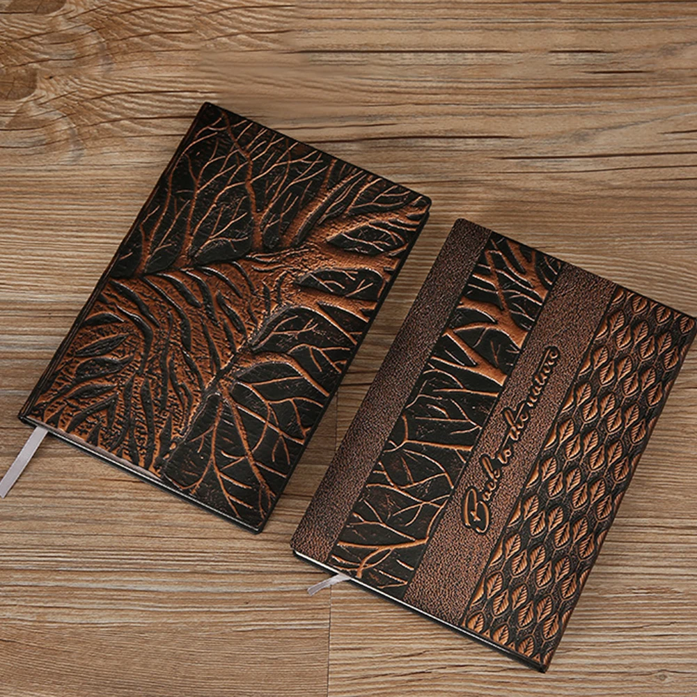 

Birthday Writing Travel Journal Handmade Embossed Notebook PU Leather A5 Diary Lined Retro Anniversary Gift Vintage Hardcover
