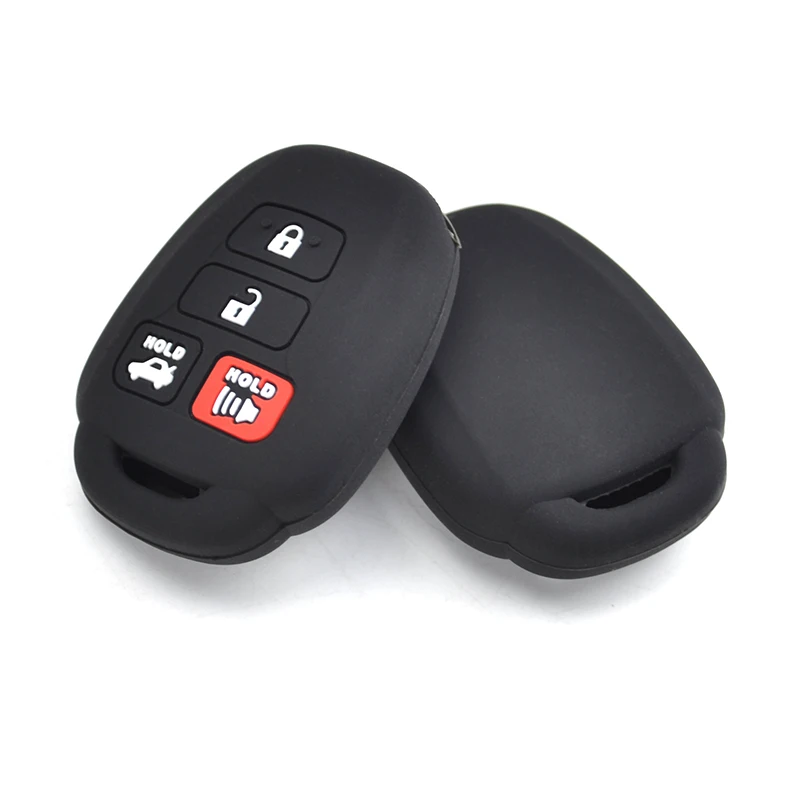 Для Toyota Yaris Tacoma Camry Corolla RAV4 Prius C Highlander 2012 2020 4 кнопки силиконовый Автомобильный