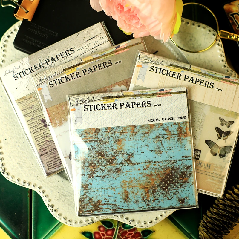 

KSCRAFTRetro Vellum Sticker set for Scrapbooking DIY Projects/Photo Album/Card Making Crafts